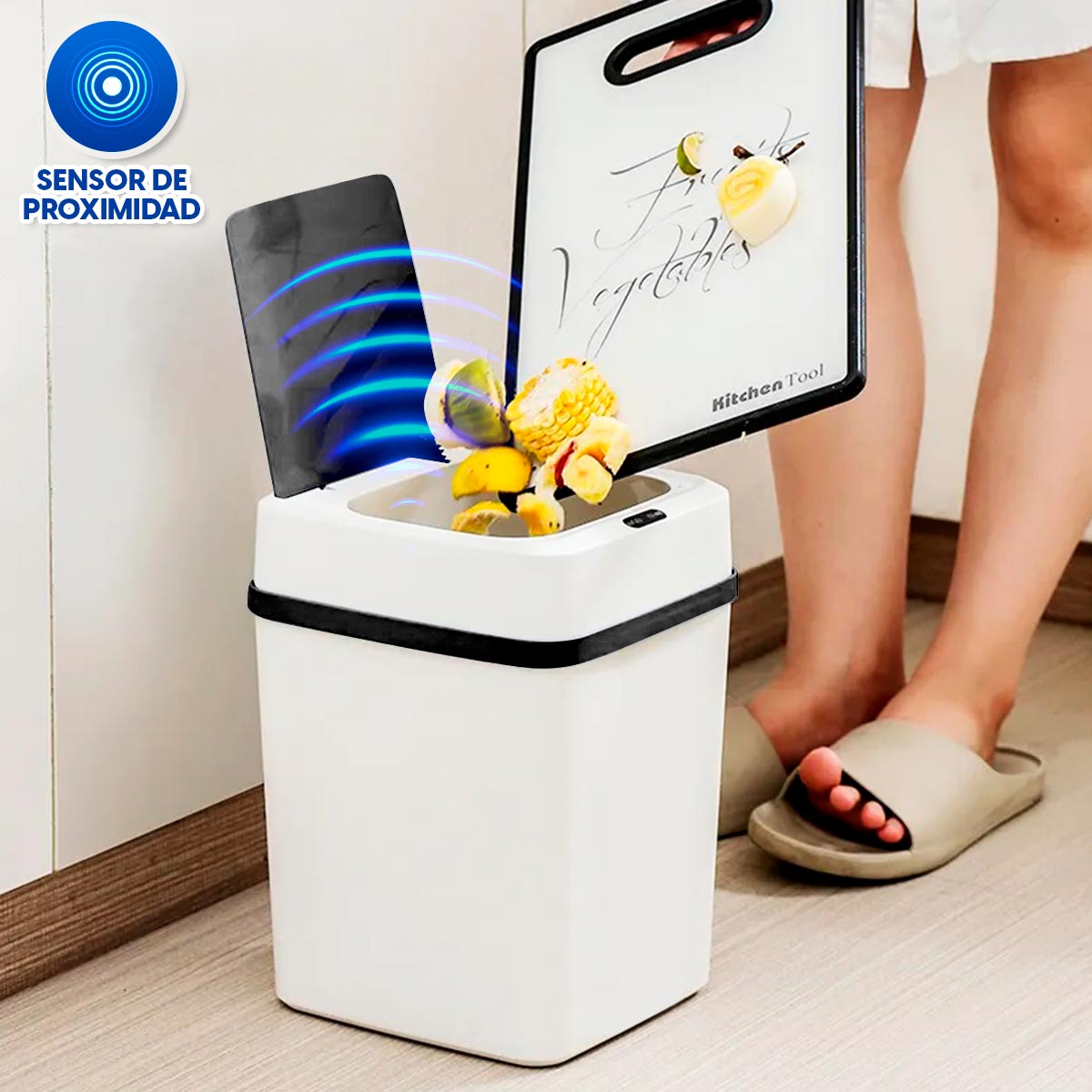 Basurero Automático Con Sensor JH-68